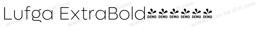 Lufga ExtraBold字体转换
